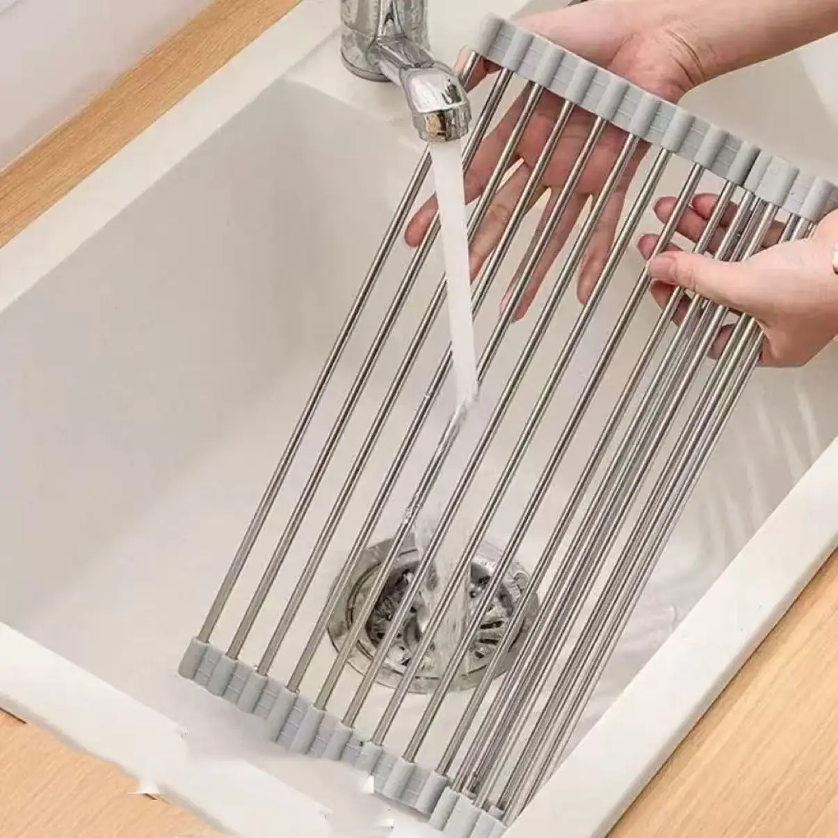 Dish Drain Storage Storage pack Dish Drying Racks Iron Kitchen Utensils Storage With Spout Drain Basket Kitchen Accessories - view 3