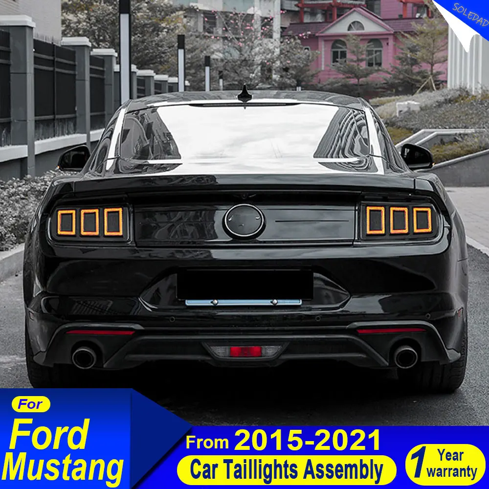 

Задние фонари для Ford Mustang, светодиодный задний фонарь, совместимый с автомобильным стоп-сигналом 2015-2022, задний фонарь в сборе, автомобильные аксессуары