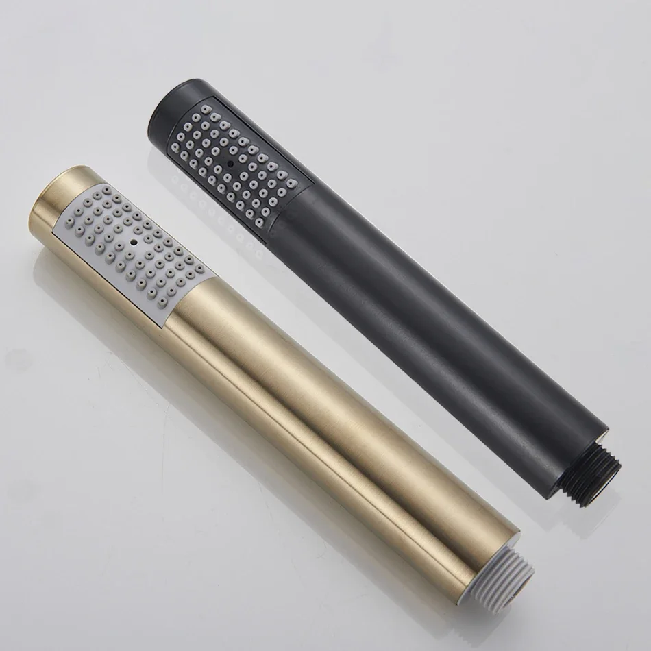 

Hand-held Shower Head Water Saving Black Bathroom Rainfall Shower Nozzle Aerator High Pressure Handheld Shower Head