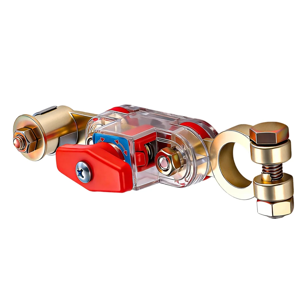 

High Current Battery Disconnect Switch For Cars Trucks RVs 12V 24V Power Cut Off Anti Leakage 300A Alloy Conductive Plates