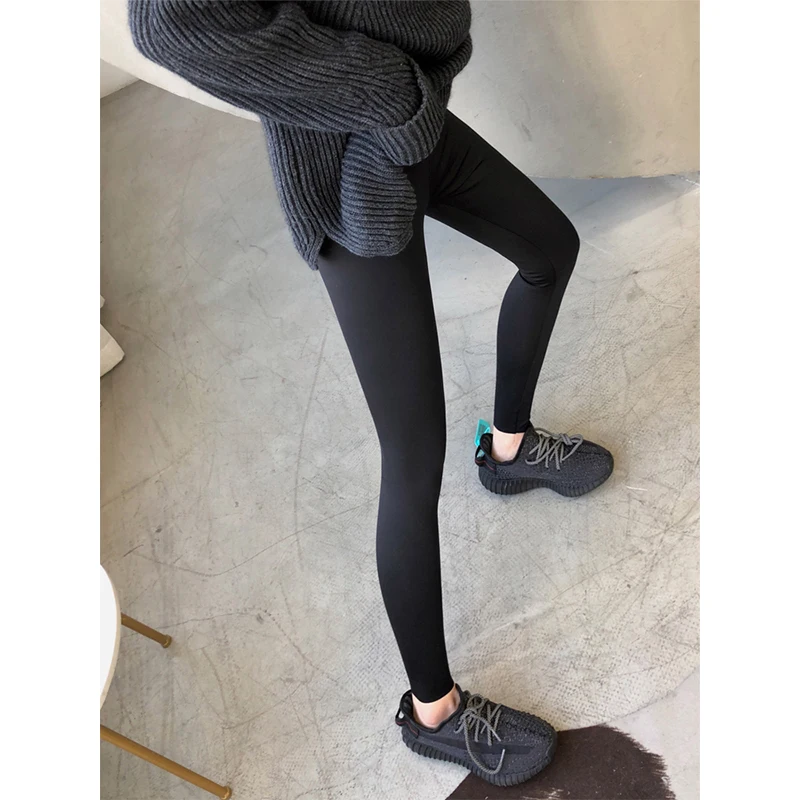 

High Waist ark Skin Yoga Pants Women's Tight Fit Leggings Fce Lined Slimming Pants Spring 2026 Outerwear