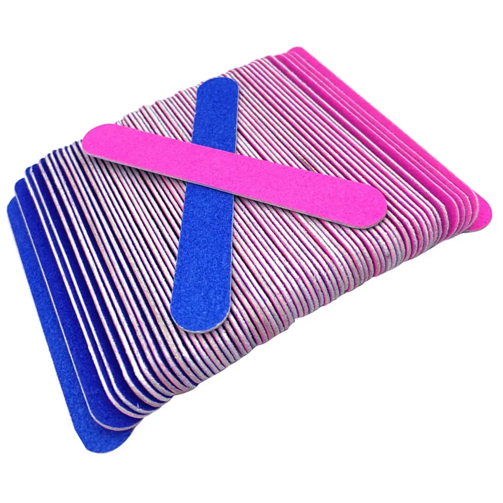 

100pcs Nail Sandpaper Smooth Grinding Set Polishing Manicure Shaping Natural Nail Files False Nails Extensions