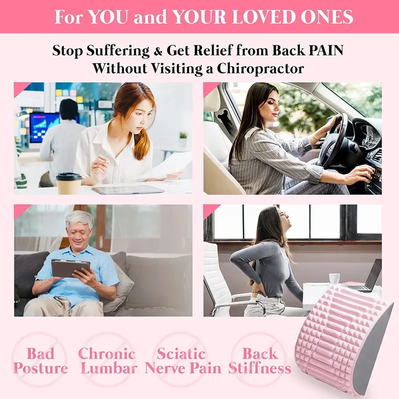 Lower Back Pain Relief Treatment Stretcher Back Stretcher Pillow Chronic Lumbar Support Herniated Disc Posture Corrector Pillow - view 6