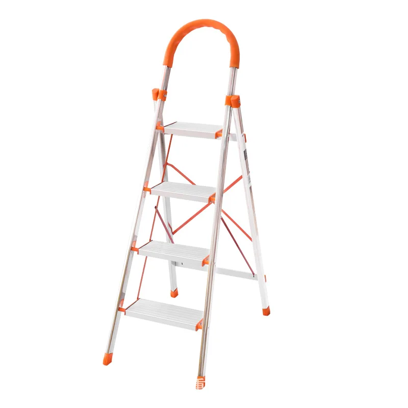 Portable Aluminum Alloy Herringbone Ladder Folding Household Ladder Chongqing Ladder Household Stainless Steel