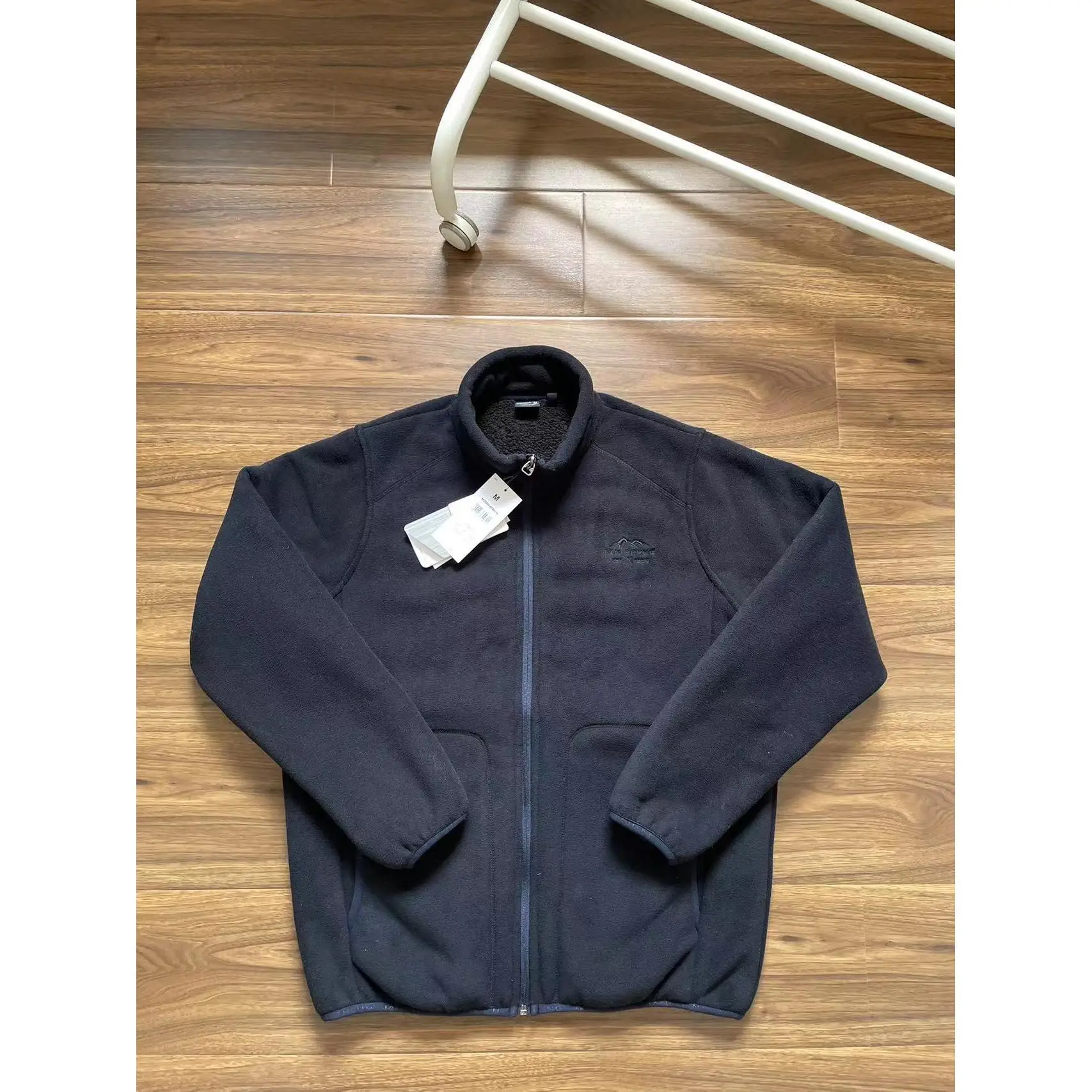 

Thiened Fce Windproof Jaet Stand Collar Outdoor ex Warm Coat Youth Faion Urban Sle Long Sve Zipper Closure