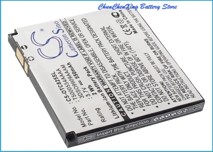 

Высококачественный аккумулятор 3DSO9909AAAM, B-K7, T5000554AAAA для Alcatel Elle No 3, One Touch C825, OT-C835