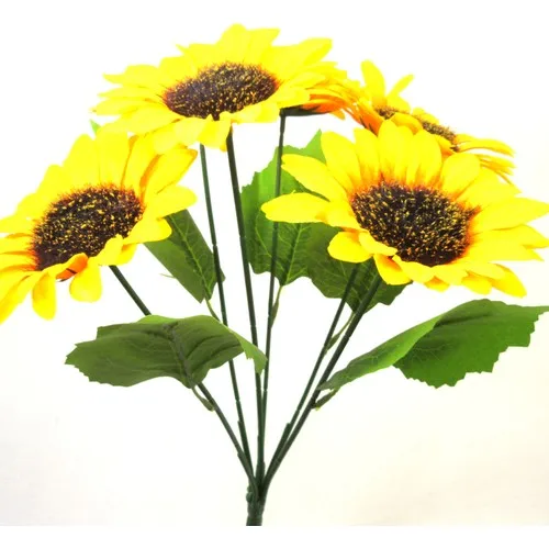 Solid Decor Artificial Flower Sunflower Harness-6 Pcs