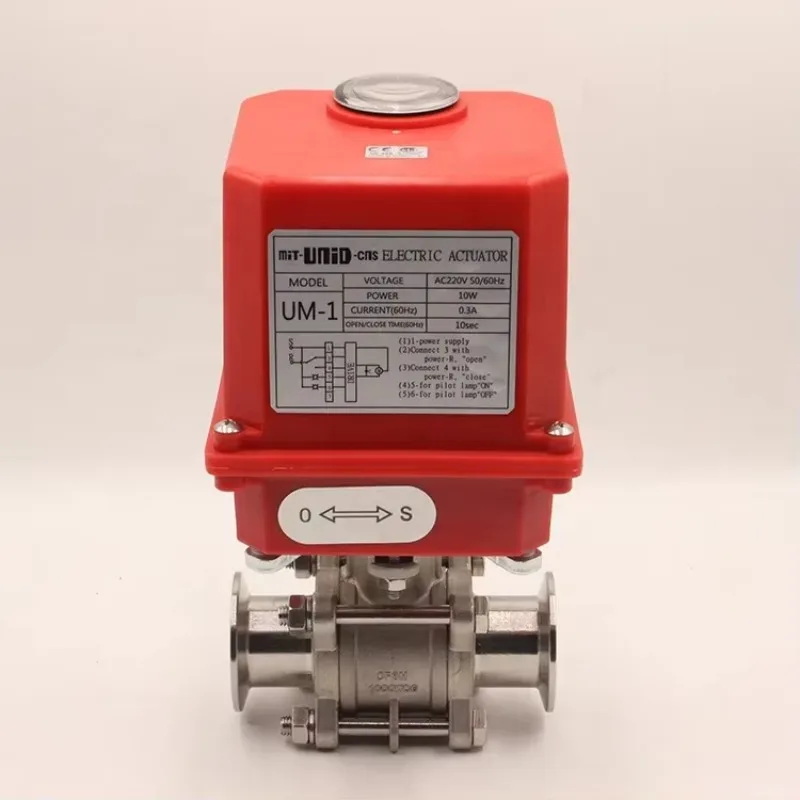 New Motorized Ball Valve Ss304 On/off Type Stainless Steel Electric Actuator Ball Valve