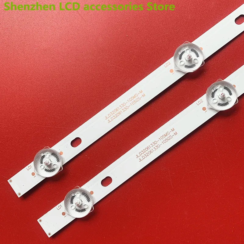 ل Xiaxin LE8832C M3218W JD Zhigao 32AM38 ضوء بار JL.D 32061330 -105MS-M_V02 6LED 58CM 3V 100% شريط إضاءة خلفي LED جديد
