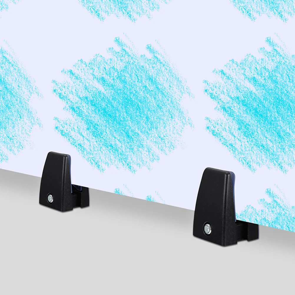 

8Pcs Office Desk Partition Clips Thickened Base Glass Shelf Brackets for Acrylic Panel Mounting Screen Divider Clamp Hardware