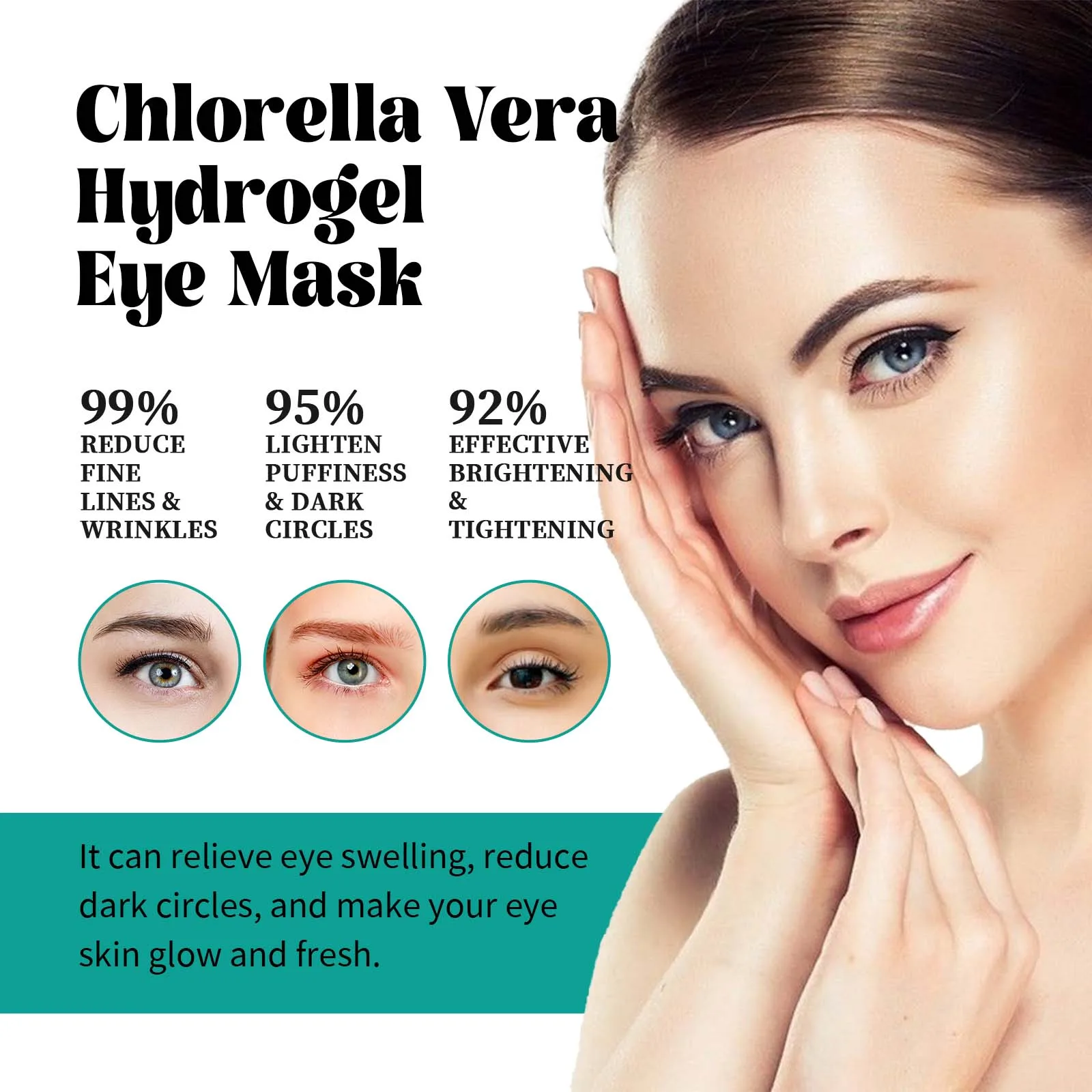 Masque contour des yeux aux algues : atténue les cernes et les poches, raffermit, décongestionne, soulage la fatigue oculaire, hydrate. Patchs contour des yeux._voghion.com