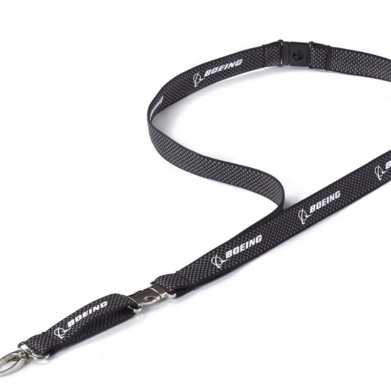 BOEING US official genuine pilot, crew name, flight attendant carbon fiber lanyard souvenir in stock