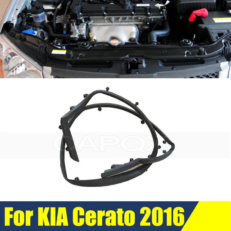 

Уплотнитель капота для KIA Cerato 2016, крышка переднего бампера, уплотнитель капота автомобиля, уплотнительная полоса передней крышки