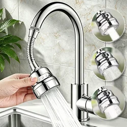 Faucet Extender 360 Degree Rotary Kitchen Sink Faucet Bubbler Water-Saving Device Adapter Soft Water Nozzle Bathroom Accessories