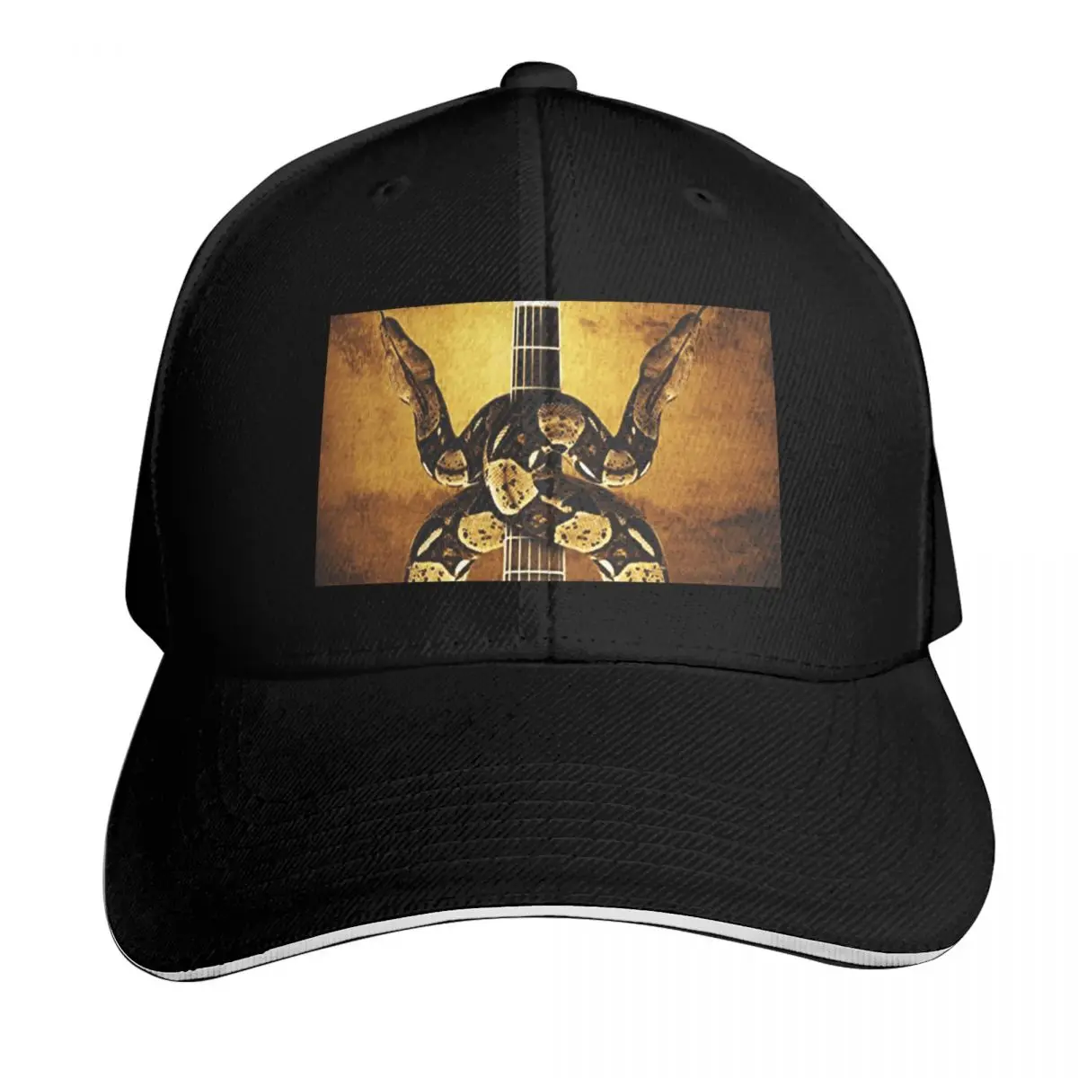 Snake Farm Ray Wylie Hubbard Baseball Cap Breathable Mesh Back Adjustable Buckle Closure Moisture Wicking Quick Dry