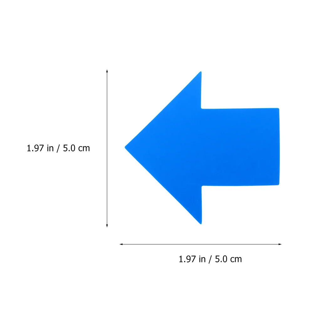 50 قطعة ملصقات أرضية علامة اتجاهية شارات مقاومة للماء للأشعة فوق البنفسجية لسهام توجيه المرور الداخلي والخارجي #4