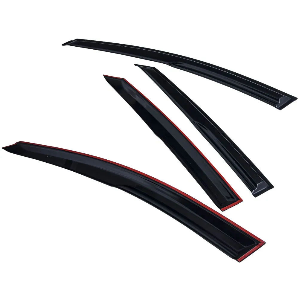 

Window Vent Visors Rain Guards Deflector for Ford Focus 4 Door Hatchback 2012-18