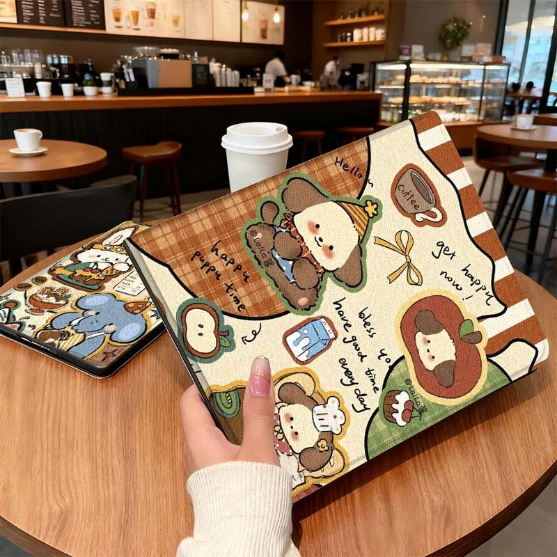 

Cartoon Animal Retro Pattern For Honor Tab Tablet MagicPad 3 6 7 X8 V7 V8 8 9 X9 X8a X9a 10 Pro Inch 2020 2021 Tablet Case