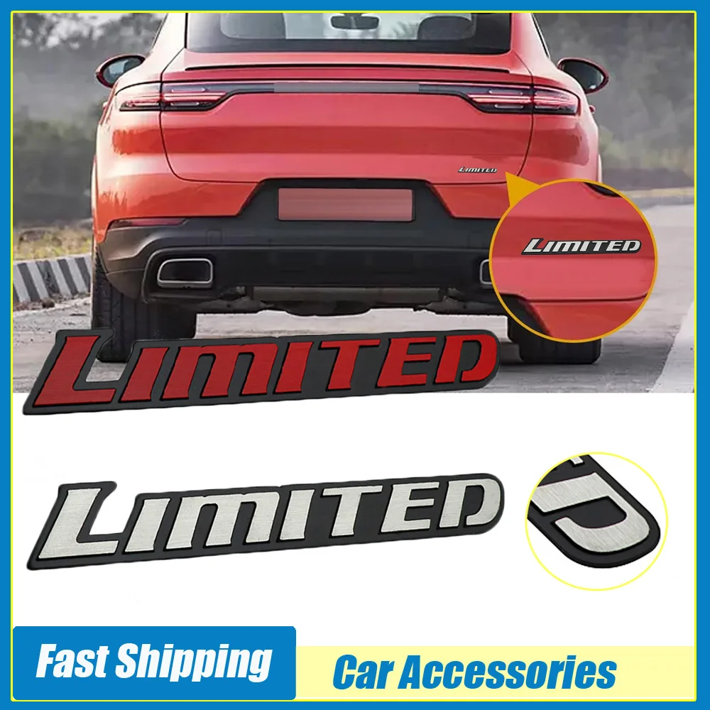 

1pc Car Interior Aluminum Badge Sticker Car Body Limited Styling Emblem Decal Sticker Car Trunk Modification Decoration Decal