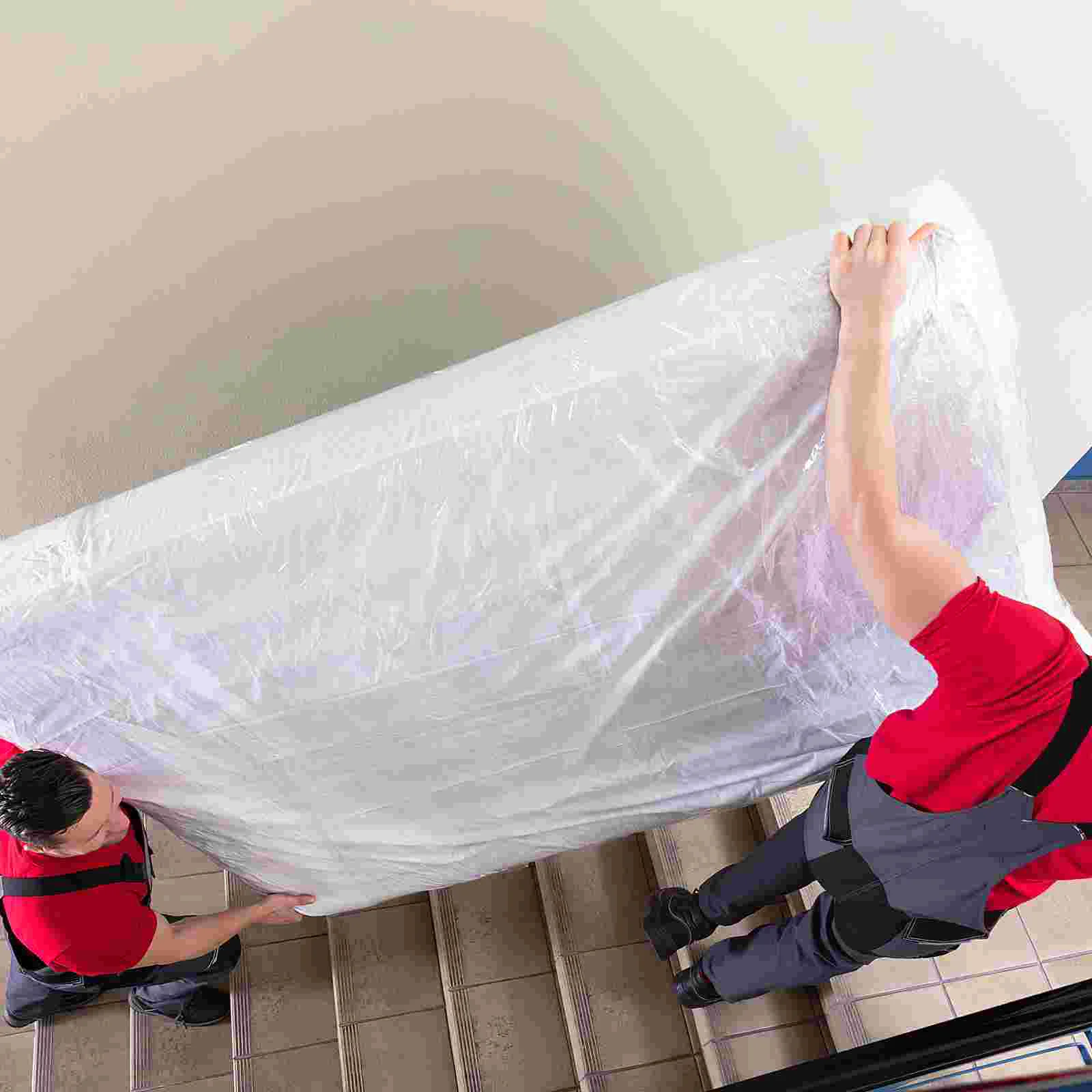 Extra Thick Mattress Topper Packaging Bag Sorting Storage Household Cover Protective Transparent Moving Quilt Travel