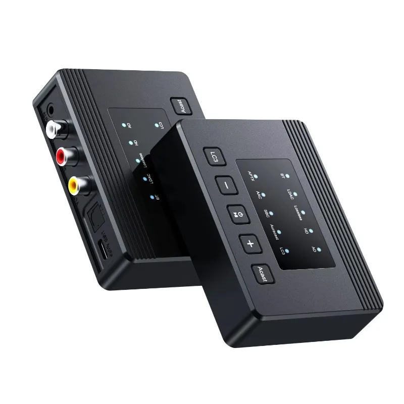 6.0 Bluetooth Audio Transceiver Adapter with Coaxial Optical Output, Hi-Res & Broadcast Support