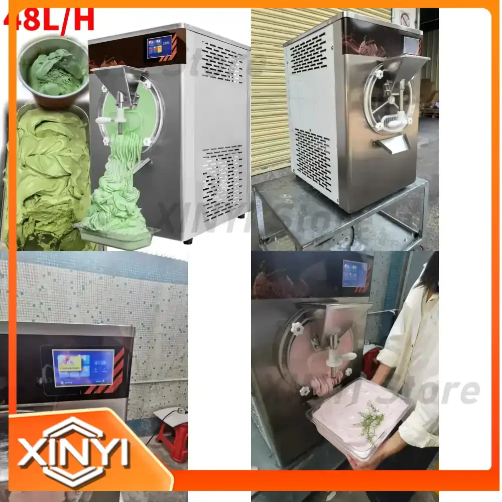 48L H 5 Program Artisan Dairy Free Ice Cream Maker Machine Countertop Acai Gelato Machine for Coffee Cart for Commercial Use