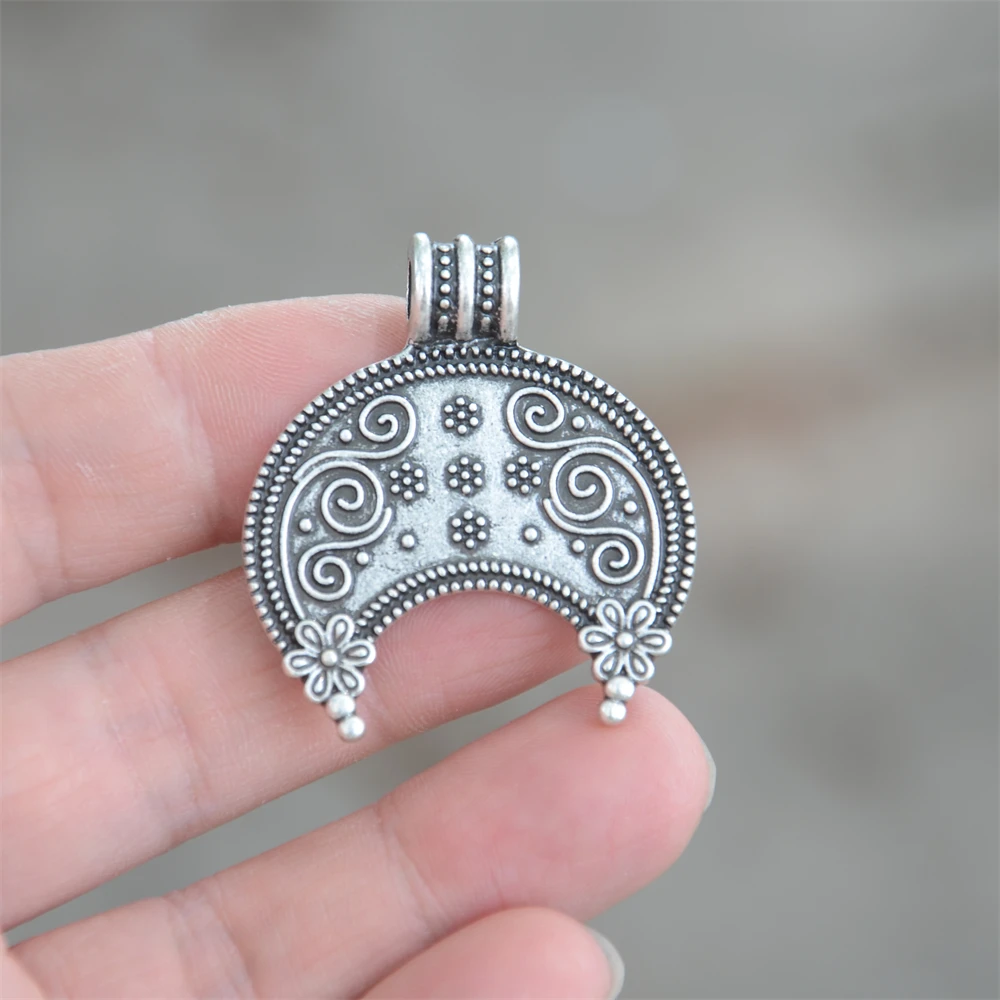 Nostalgia Slavic Lunula Crescent Moon Jewelry Moravia Lunitsa Slaves Viking Pendant Necklace For Women Gifts