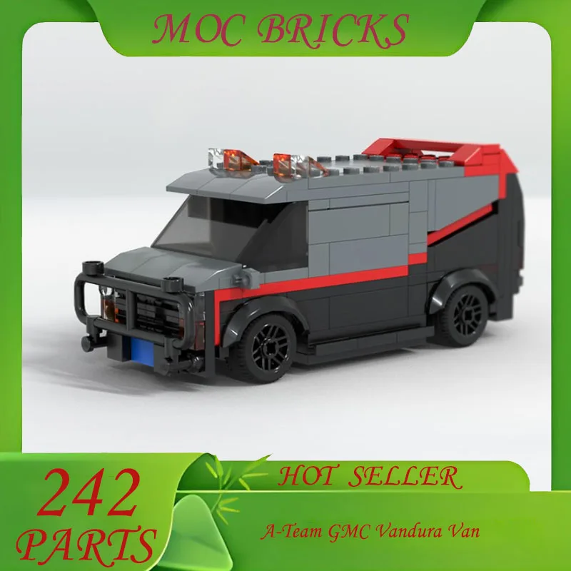 

MOC Technical Truck Movie A-Team GMC Vandura Van Speed Vehicles SWAT Team Car Sets Building Blocks Kid Toys Christmas Gifts