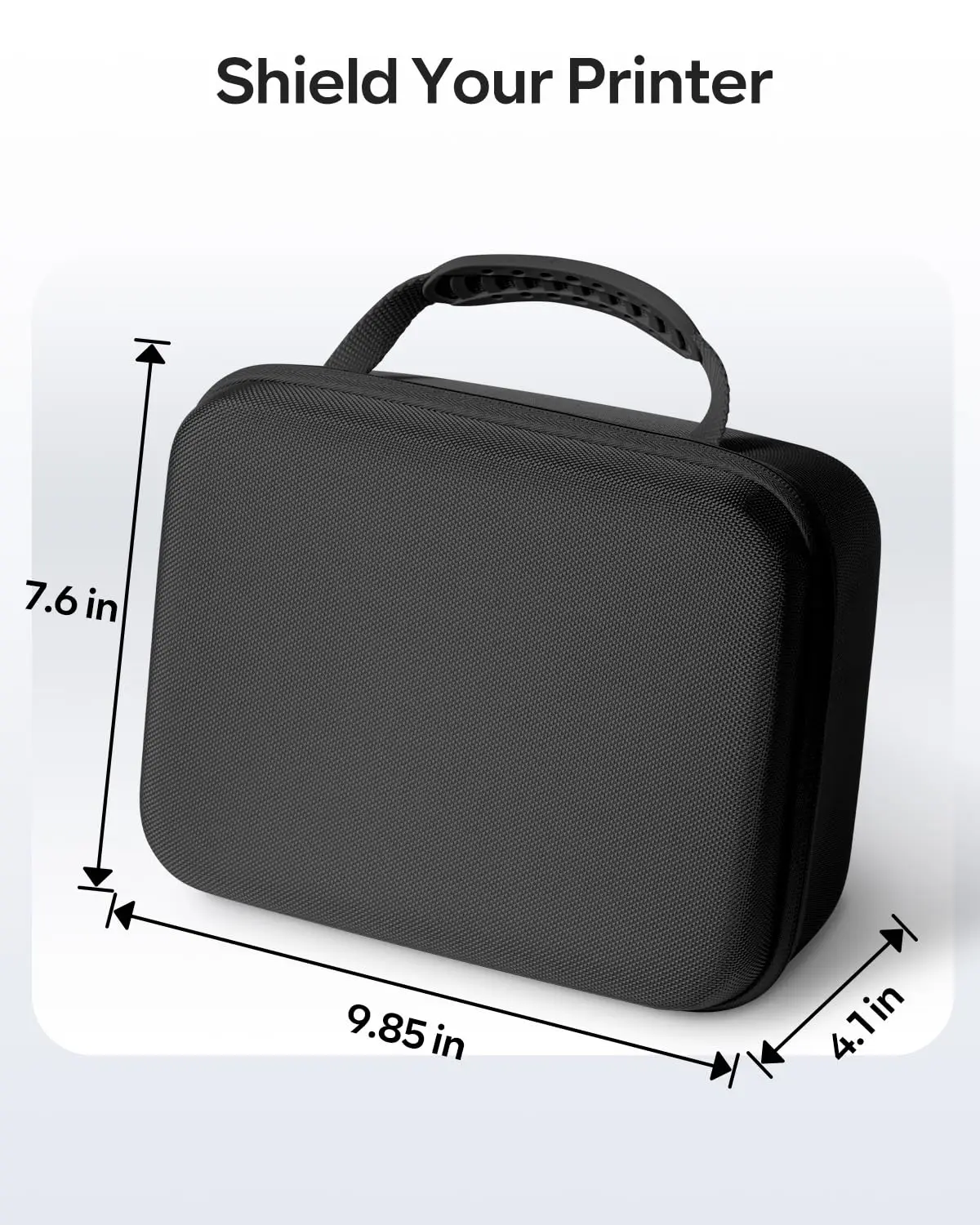 Etui na drukarkę etykiet kompatybilne z E1000 PRO, przenośny uchwyt na drukarkę etykiet, siatkowa kieszeń, wodoodporna torba do przechowywania — zdjęcie produktu 4