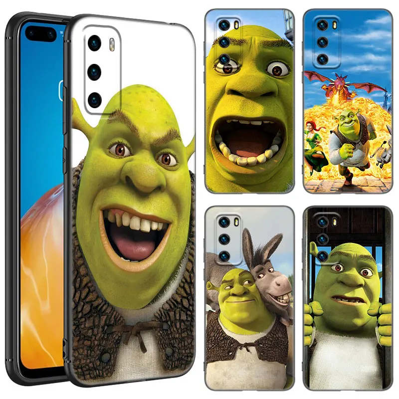 Anime S-shrek Art Phone Case For Huawei Pura 70 Ultra P20 P30 P40 Lite P60 Art P50 Pro P50E P Smart 2018 2019 2020 2021