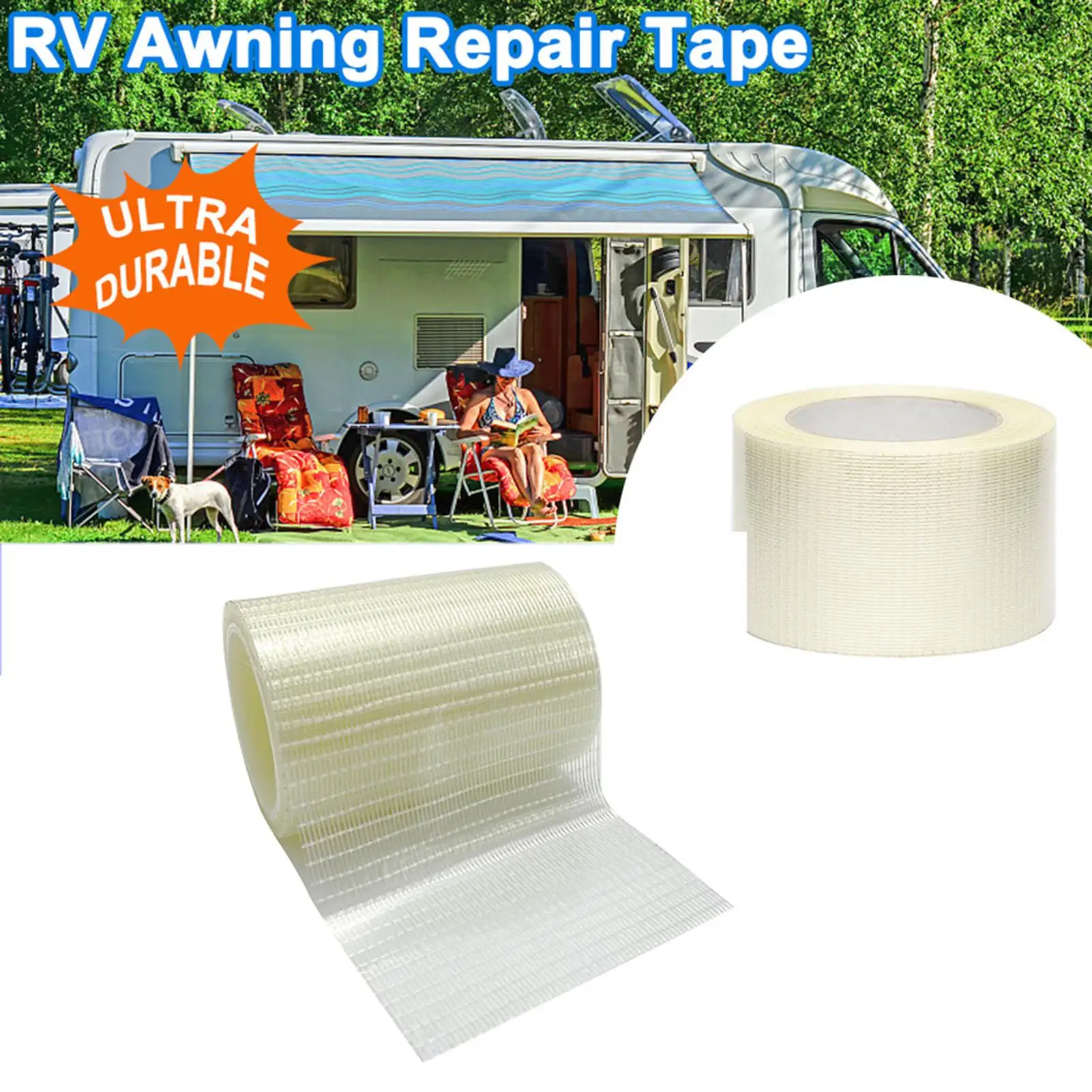 

10m/roll 8cm Seam Sealing Tape Hot Melt Waterproof PU Coated Fabric Repair Tape Raincoat Camping Tent Repair Accessories White