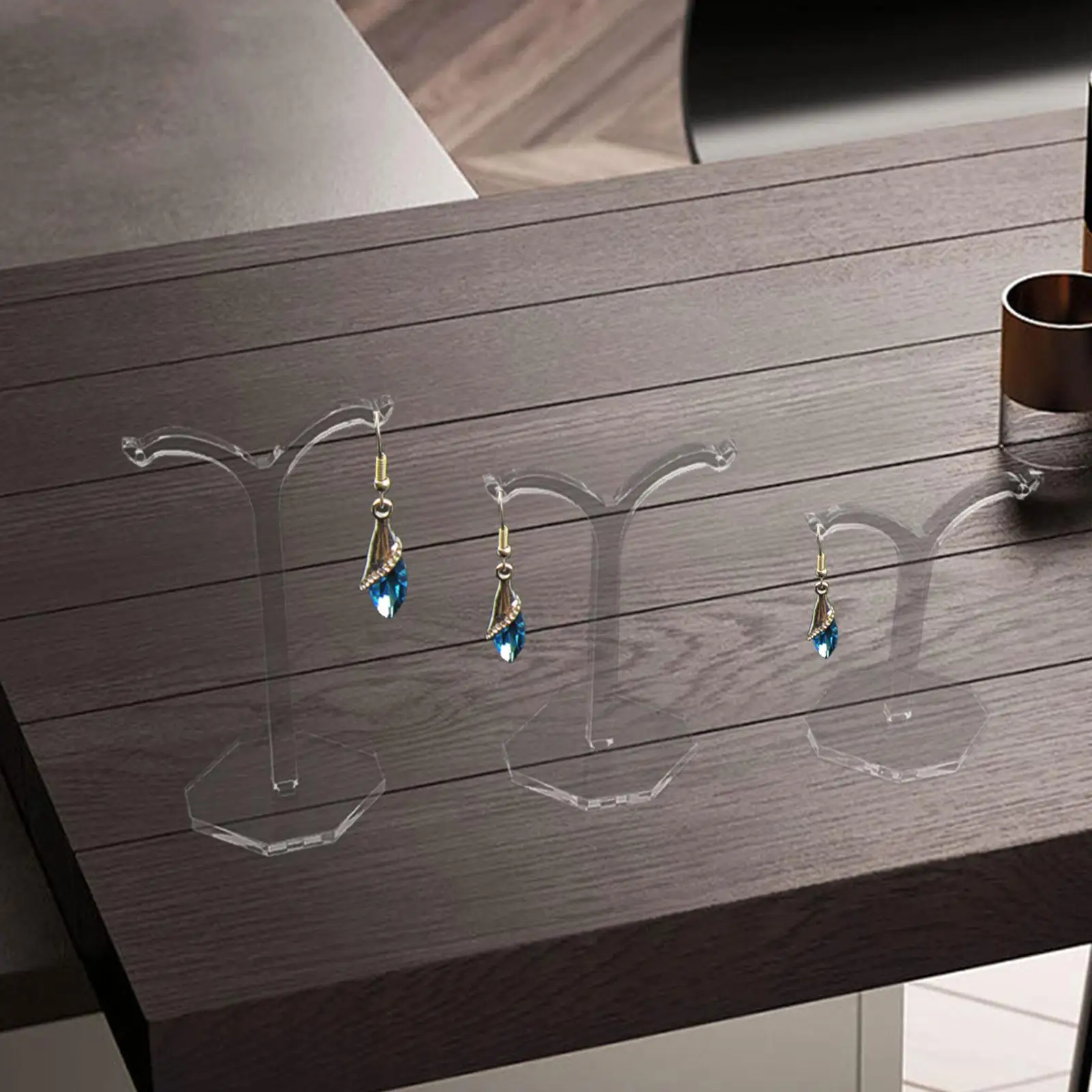 3 Pieces Earring Display Stand, Jewelry Display Rack ,Acrylic ,T Bar Accessory