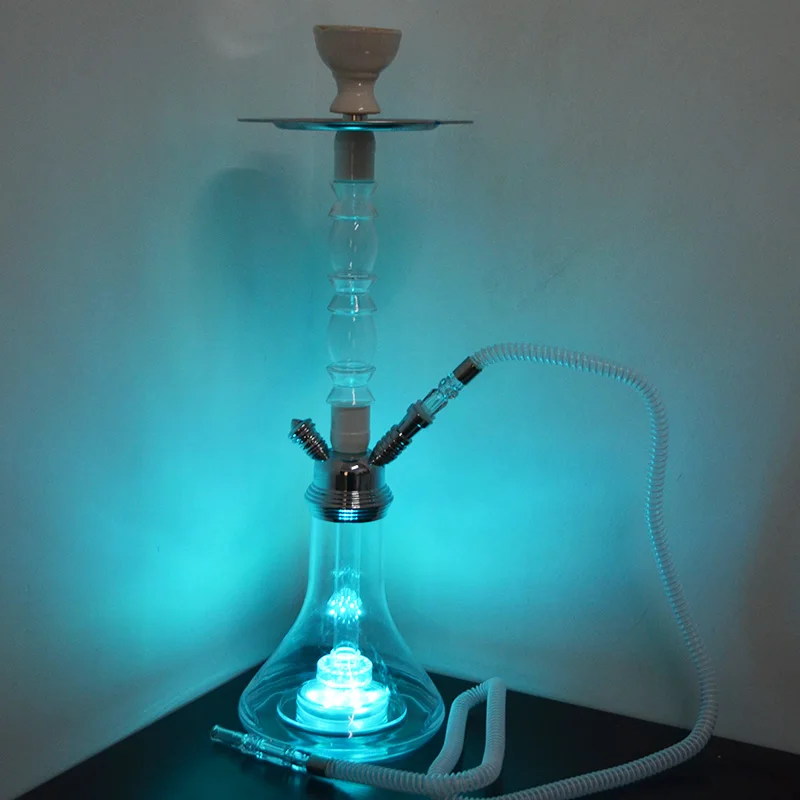 

Acrylic kazimba suit with LED lamp, water pipe with ceramic bowl, silicone hose and metal cigarette holder