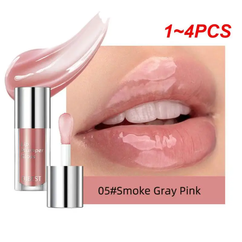 1 ~ 4 Stuks Spiegel Water Glas Lip Olie Natuurlijke Kleur Plumping Lippenbalsem Lipgloss Lippenstift Niet-Plakkerige Beker