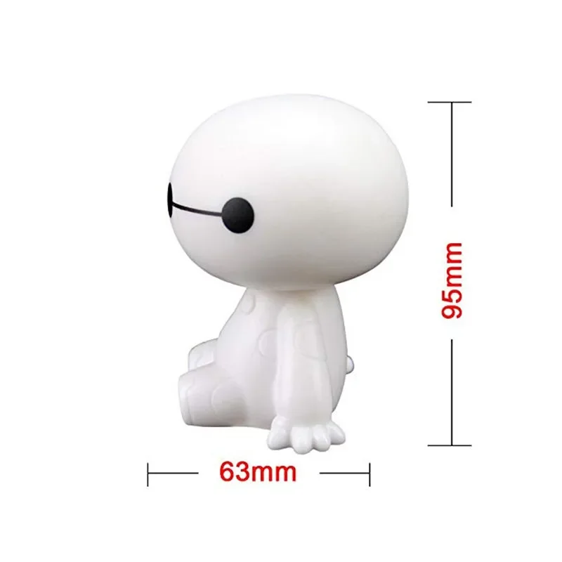 Disney-Baymax Bobblehead Butter Cartoon Cute Robot Shaking Head Figure, Ornements de voiture, Décorations intérieures automatiques, Big ForeToys, Cadeaux