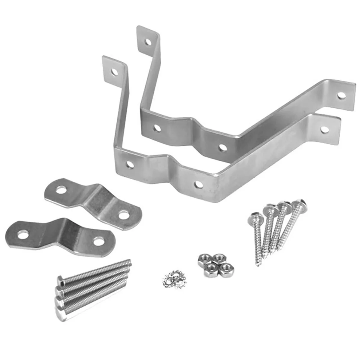 

ABNJ Heavy-Duty Double Wall Mount for TV Antenna Mast with Brackets & Lag Bolts