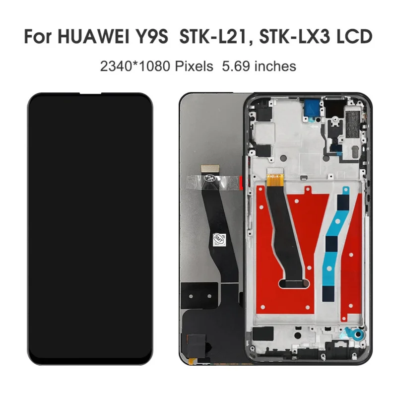 High Quality For Huawei Y9S LCD Display Digitizer Assembly Touch Screen Apply to For Huawei Y9 s STK-L21 STK-LX3 STK-L22 Lcd