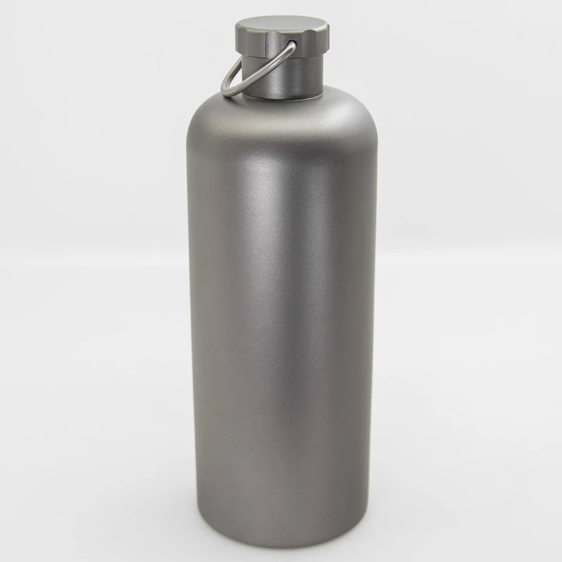 

Pure titanium water bottle Titanium wine jug Outdoor water bottle 600ml material is easy to carry