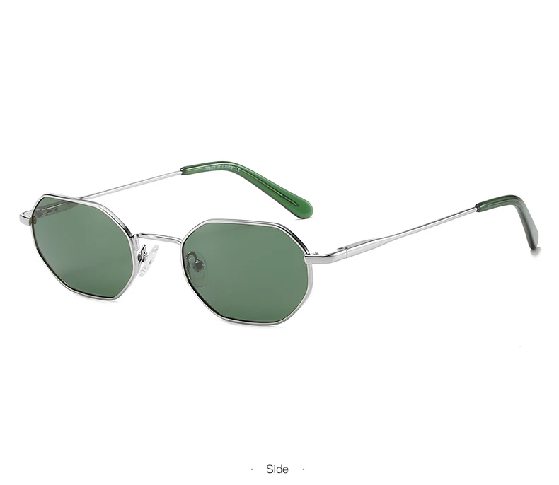 Zenottic retro kleine polygon polarisierte sonnenbrille frauen metall uv400 sonnenbrille männer blend freie uv400 brille treiben brillen – Detail 20