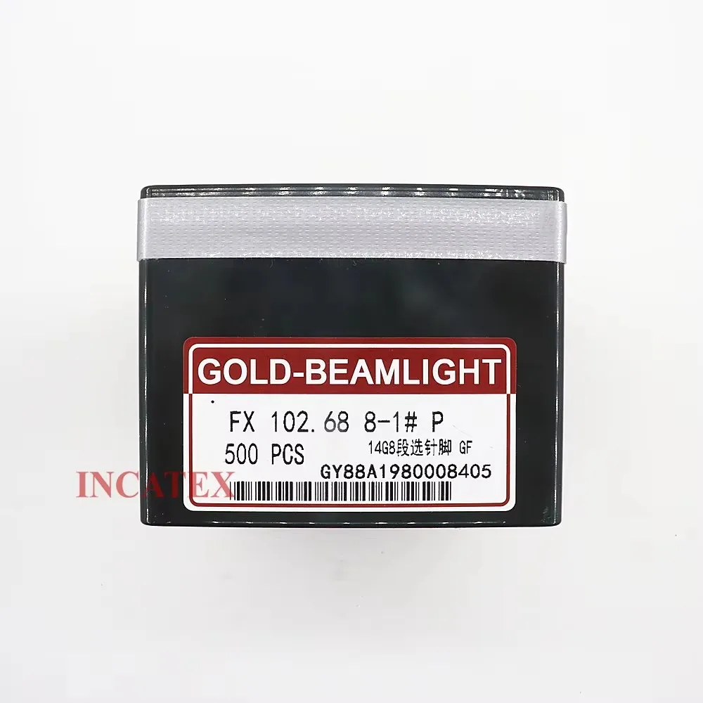 500 Agujas de Tejer Doradas Beamlight FX 102 68 8-1 #   8-2 #   8-3 #   8-4 #   Aguja 14G para Máquina de Tejer China SHIMA SEIKI
