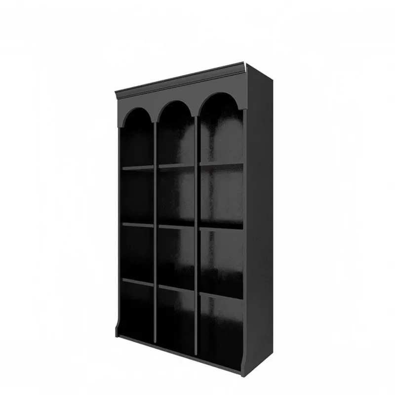 Locker, French retro, floor-to-ceiling solid wood bookcase, living room storage, display cabinet