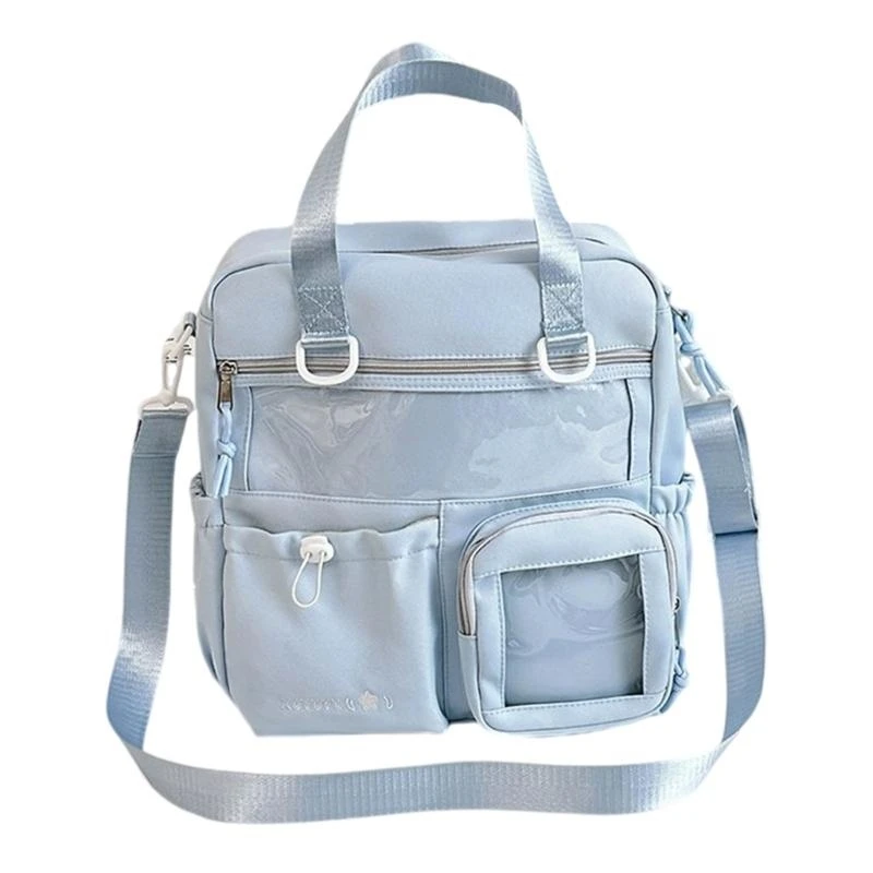 

Ita Bag Backpack Purse Clear Shoulder Bag Transparent School Bag Daypack 3 Way Large Capacity Backpack for Women Girls