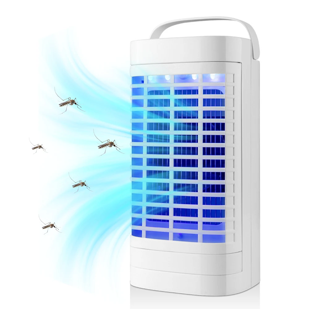 Indoor Outdoor LED Bug Zapper Electronic Mosquito Killer Electric Trap Insect Fly Zapper Attract Gnats Mosquitoes Flies Moths