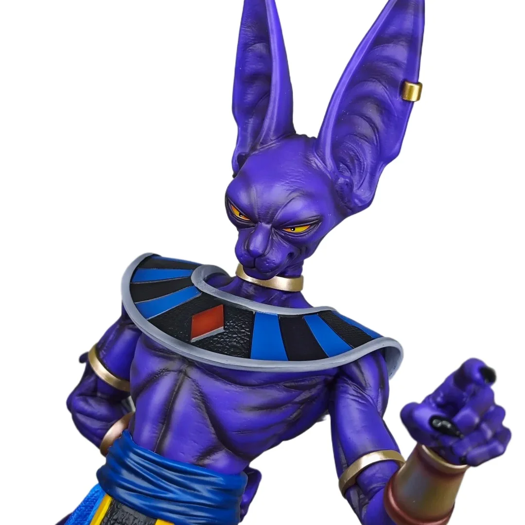 Dragon Ball Beerus entièrement peint, dieu de la Destruction, Kit d'ornement de Garage, modèle de dessin animé, cadeau d'anniversaire idéal, jouet de collection