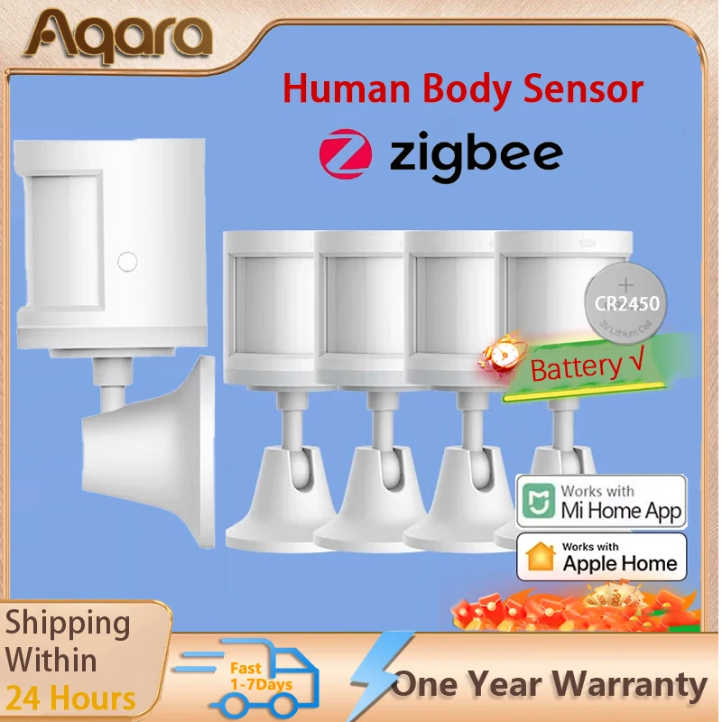 Aqara Zigbee Human Presence Sensor Wireless Motion Smart Sensor Human Detector Motion Sensor For Mijia Mi Home Need Gateway