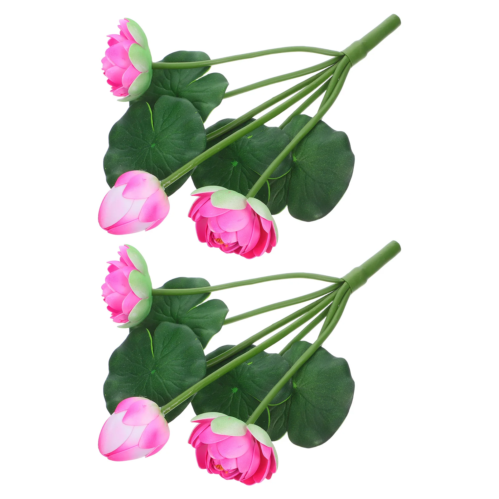

2Pcs Artificial Lotus Decoration Lifelike Simulation Lotus for Living Room Window Sill Tabletop Decor Wedding Event Use