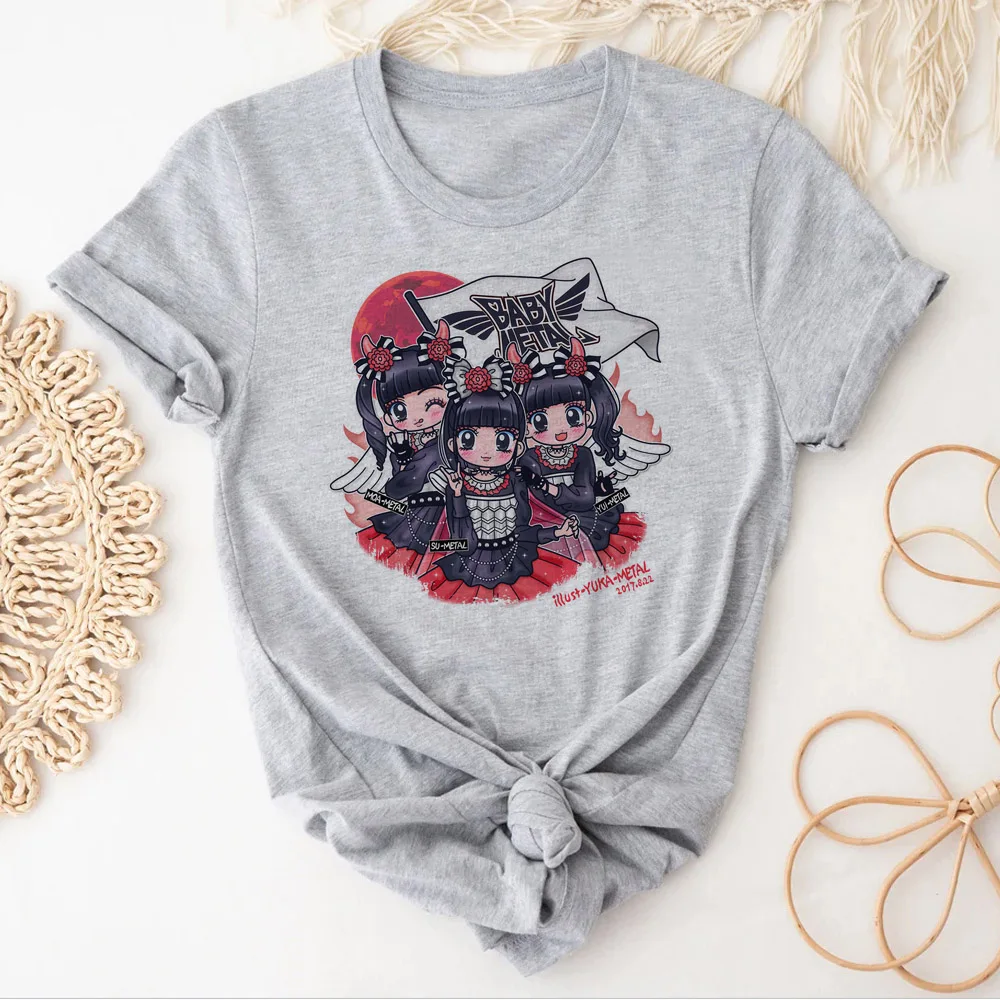 Babymetal t-shirts women summer funny designer t-shirts female y2k anime streetwear clothing