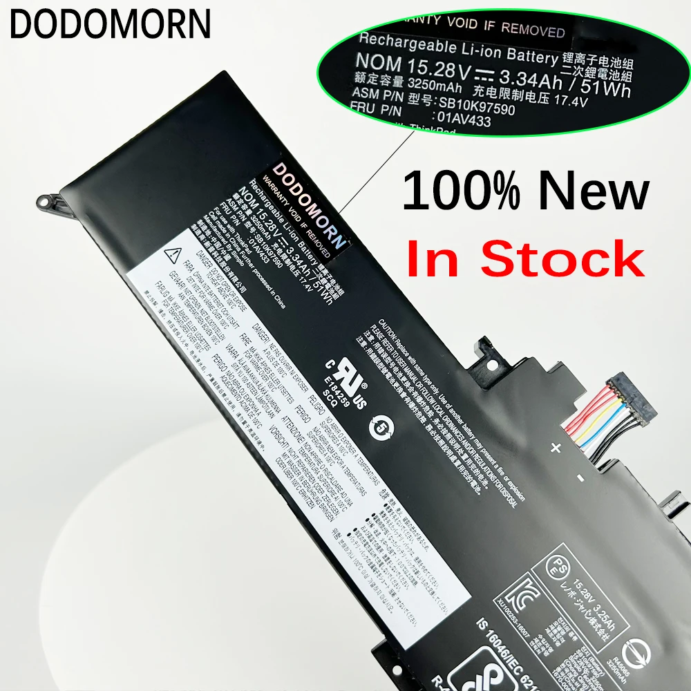 Imagem -05 - Bateria do Portátil para Lenovo Thinkpad Yoga 370 260 X380 Dodomorn 00hw027 Sb10f46465 00hw026 01av433 01av432 Sb10f6464 Sb10f97589z
