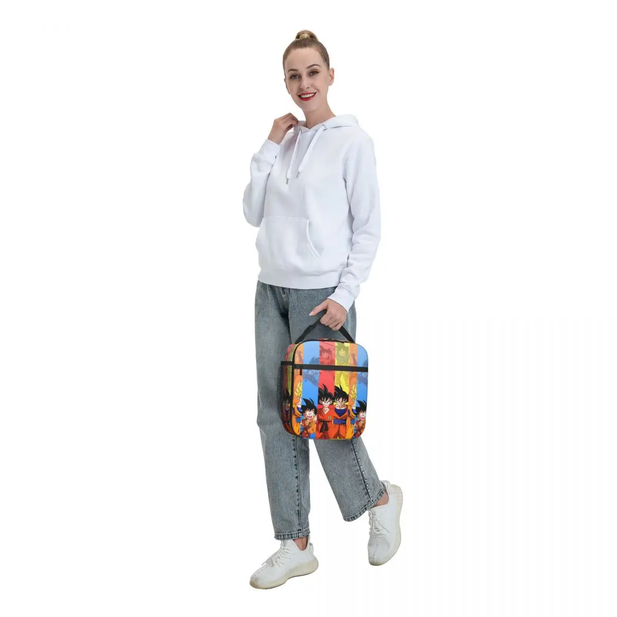 Custom DBZ Dragons Ball Goku Insulated Lunch Tote Bag for Women Manga Cartoon Resuable Thermal Cooler Bento Box School - view 6