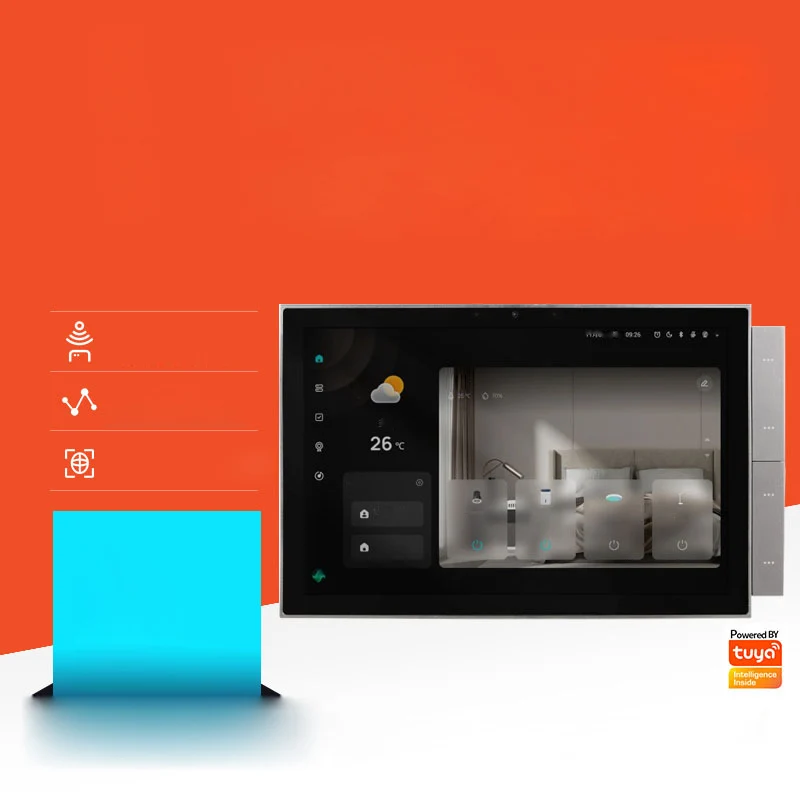 2025 Smart Home System Automation Touch Eingebautes Intercom Gateway-Mikrofon 485 10 Zoll Zigbee Wifi Tuya Max Bedienfeld
